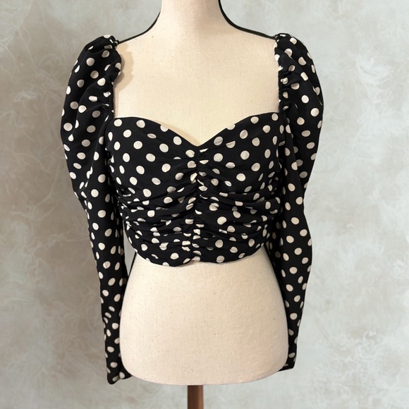 The East Order Tops - The East Order Polka Dot Puff Sleeve Top